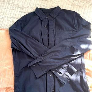 Navy Mens Lululemon Buttondown